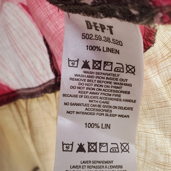 COPY - Vintage 100% Linen patchwork top with buttons and waist strings - Picture 12 of 12